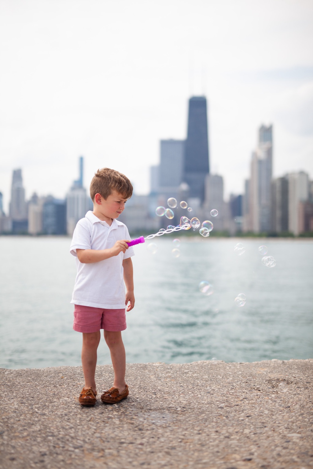 Portrait of a boy in the city